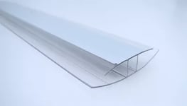 Profil H polycarbonate transparent 16 mm L.3 m