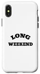 Coque pour iPhone X/XS Long week-end