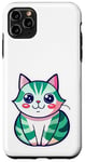 Coque pour iPhone 11 Pro Max Joli chat japonais, t-shirt japonais, chat manga