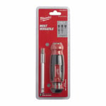 4058546476779 MILWAUKEE UNIVERSAL RATCHET SCREWDRIVER 14in1... MILWAUKEE