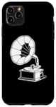 Coque pour iPhone 11 Pro Max Platine vinyle Vintage Record Player classique Gramophone