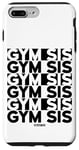 Coque pour iPhone 7 Plus/8 Plus Gym Sis Gym Sœur Entraînement Design sur le Dos Femmes Gym