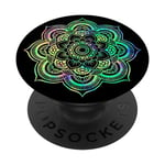 PopSockets Green Flower Mandala Pop Mount Socket Knob Divine Mandala PopSockets PopGrip: Swappable Grip for Phones & Tablets