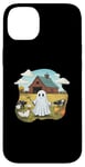 iPhone 14 Plus Funny Ghost Farmer Halloween Barnyard Farm Animal Cute Ghost Case