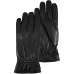 Gants Isotoner  Gants Homme tactiles en cuir Noir