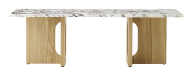 Androgyne Lounge Table - Natural Oak/Calacatta Viola