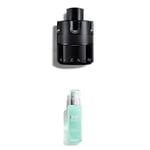 Lot de Azzaro The Most Wanted, Eau de Parfum Intense pour Homme en Spray Vaporisateur, 50 ml + Biotherm Homme, Aquapower Comfort Gel Peaux Sèches, Gel Hydratant Visage pour Homme, 75 ml