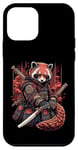 Coque pour iPhone 12 mini Red Panda Guerrier Samouraï Art Japonais