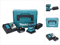 Makita DBO 480 RG1J akku epäkeskohiomakone 18 V 112 x 102 mm + 1x akku 6,0 Ah + laturi + Makpac