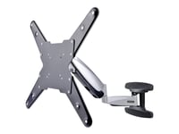 Startech.Com Vesa Tv Wall Mount, Tv Mounting Bracket For 23"-55" Displays, Adjustable Full Motion Tv Wall Mount Supports 66Lb (30Kg), Extendable/Tilting/Swivel Monitor Wall Mount - Low Profile/Slim Display Mount (Fha-Tv-Wall-Mount) - Monteringssats