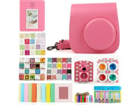 Loveinstant 7-I-1 Dekselveske + Album + Rammer + Filtre For Fujifilm Instax Mini 8/9 - Rosa