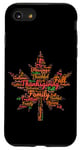 iPhone SE (2020) / 7 / 8 Thanksgiving Maple Leaf Word Cloud Turkey Day Fall Tradition Case