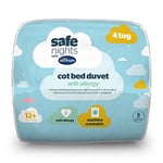 Silentnight Safe Nights Cot Bed Duvet 4 Tog – Anti Allergy Lightweight Soft Snug Nursery Quilt for Children, Kids, Toddlers – Hypoallergenic and Machine Washable – 150x120cm