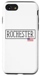 Coque pour iPhone SE (2020) / 7 / 8 Rochester City Drapeau USA Voyage US Amérique Femmes Hommes