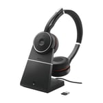 Jabra Evolve 75 Uc Stereo headset Bluetooth, sort