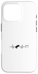 Coque pour iPhone 16 Pro Table de Air Hockey Heartbeat Heart Air Hockey