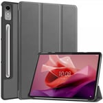 Lenovo Tab P12 TB370 Fodral Trifold Grå