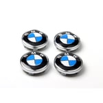 B23 - 60MM 4-pack Centrumkåpor BMW Silver one size