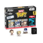 Funko Bitty Pop! SW - Luke 4pket Une Mini-Figurine Mystère en Surprise - 2.2 Cm - Star Wars Collectionnable - Étagère Empilable Incluse - Idée de pour Sac Surprise de Fête