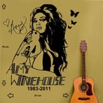 Amy Winehouse wall art sticker/Decal large 67cm  x 76cm