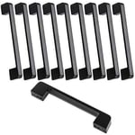 10pcs poignée meuble entraxe 160mm-poignée porte cuisine noire poignee barre meuble poignee de cuisine noire 160mm