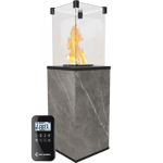 Chauffage extérieur Gaz Patio quarz Naturali Grey contrôle automatique 8,2kW