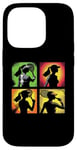 Coque pour iPhone 14 Pro Tennis Pop Art Joueuse de Tennis Vintage Femme