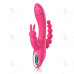 LCC Clitoral Feminine Vibrators 3 in 1 20,8x3,4cm 50db IPX7 LED-skärm med 7 vibrationsfrekvenser Feminint Sex