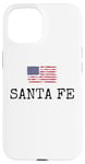 Coque pour iPhone 15 Santa Fe City, États-Unis, drapeau, État, voyages, États-Unis, Amérique, femmes, hommes