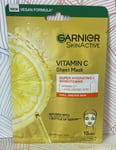 Garnier Skin Active Vitamin C Sheet Mask 1 x 28g Brand New