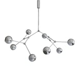 101 Copenhagen Drop Chandelier Globe Taklampa Chrome