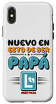 Coque pour iPhone X/XS Nouveau Papa Design Familial avec Symbole L