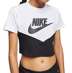 Nike Women Sportswear Heritage Top - Black/White/Black, M