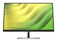 HP E24q G5 - E-Series - écran LED - 23.8" - 2560 x 1440 QHD @ 75 Hz - IPS - 300 cd/m² - 1000:1 - 5 ms - HDMI, DisplayPort, USB - noir, noir et argent (support)