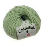 Gepard Garn CottonWool 5 Unicolor 810 Sart GrÃ¸nn