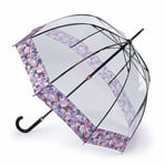 Fulton LUXE Birdcage Clear Dome Umbrella - Digital Blossom