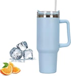 Travel Mug with Handle, Stanley Cup with Straw and Handle, Stainless Steel Vacuu