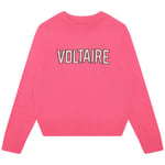 Zadig & Voltaire Logo Strikkegenser Bringebærrød | Rosa | 4 years