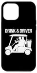 Coque pour iPhone 14 Plus Drink And Driver Balle De Golf Tee Vert Handicap Driver Golf