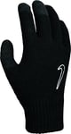 Nike Knitted Tech and Grip Homme Gants Homme 091 Black/Black/White FR : L (Taille Fabricant : L/XL)