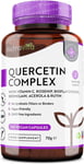 Quercetin Complex + Vitamin C - 120 Vegan Capsules - Immune Support, Antioxidan
