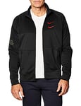 Nike M Nsw Swoosh Jkt Pk Sport Jacket - Black/Black/(Ember Glow), X-Small