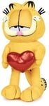 C2166	8425611341717 Garfield peluche Garfield + coeur 30cm Nickelodeon