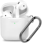 KeyBudz PodSkinz -avainnippu (Apple AirPods 1/2) - Valkoinen