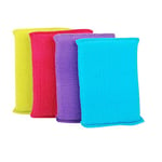 URBAN LIVING Eponge Microfibre X4PCS 4 Couleurs Assorties Bleu/Rose/Vert/Mauve