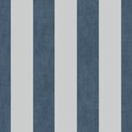 Muriva Darcy James Linen Stripe Blue Silver Wallpaper 173562 - Metallic Linear