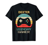 Dexter Name Gift - Personalized Legendary Gamer T-Shirt