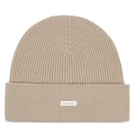 Mössa Calvin Klein Label Cashmere Beanie K60K611156 Beige