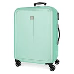 Roll Road Cambodge Grande Valise Vert 53 x 78 x 31 cm Rigide ABS Fermeture à Combinaison latérale 108 L 4,76 kg 4 Roues Doubles