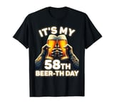 58th Birthday Gift Idea Beerthday Beer T-Shirt